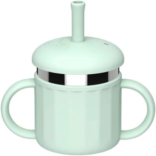 Stainless Steel Toddler Cup with Silicone Sleeve – 100% Leak-Proof Sippy Cup with Handles & Str... | Amazon (US)