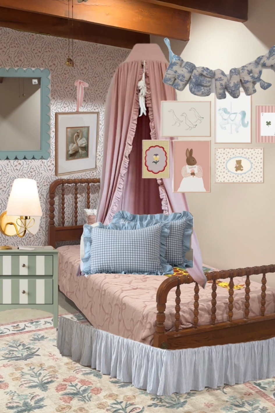 My daughter’s room! 🎀🩰 I linked what I could but her bed is a vintage Jenny Lind so they don’t make the exact one anymore & then a lot of my baskets and things are from HomeGoods! 💗🧺

#LTKHome #LTKFamily #LTKBaby