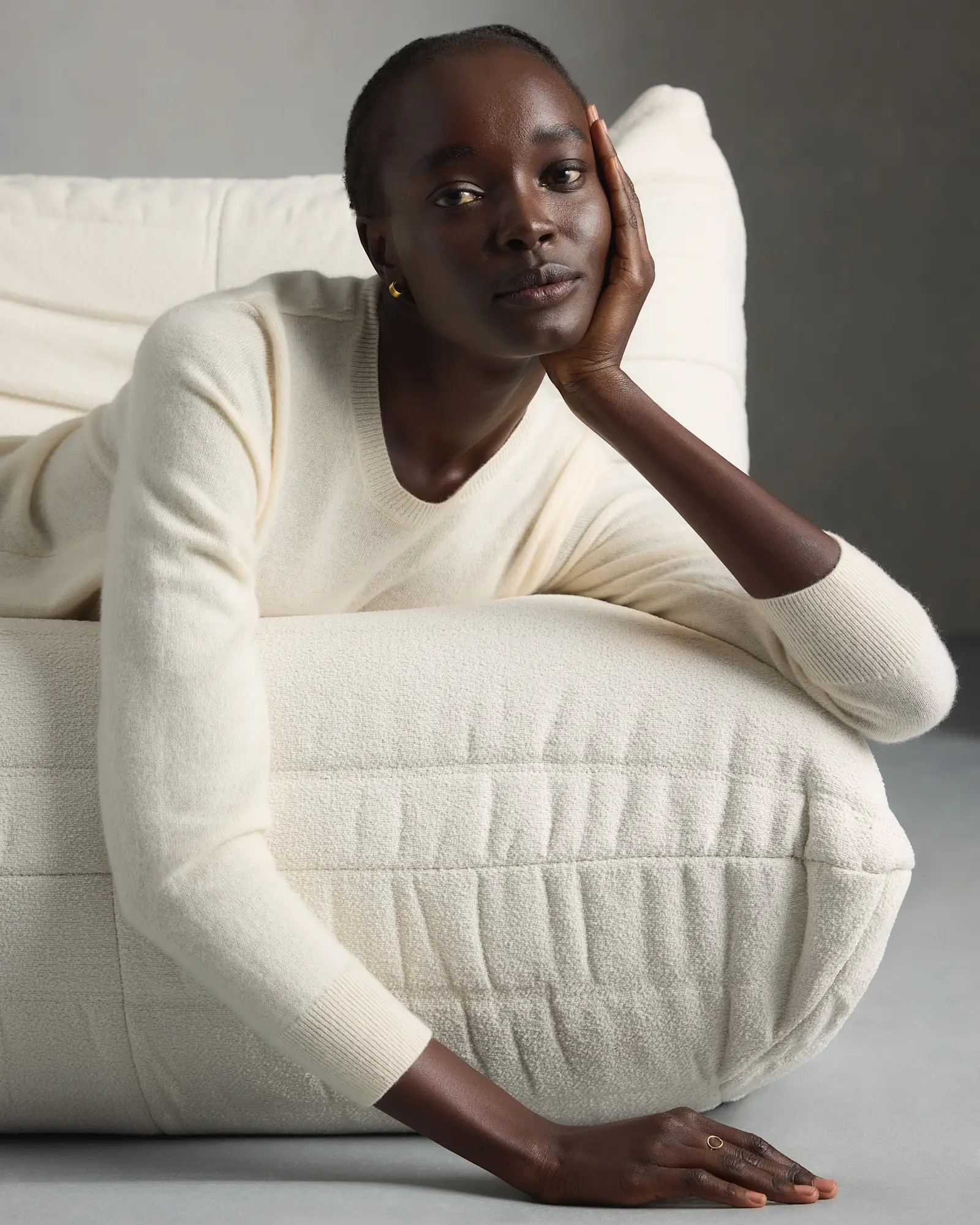 Brown Mongolian Cashmere Crewneck Sweater | Quince