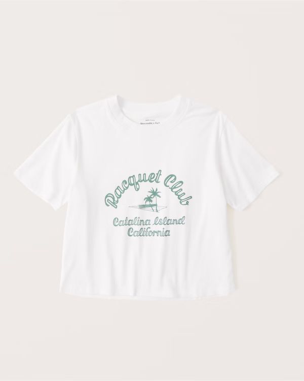 Cropped Country Club Graphic Tee | Abercrombie & Fitch (US)