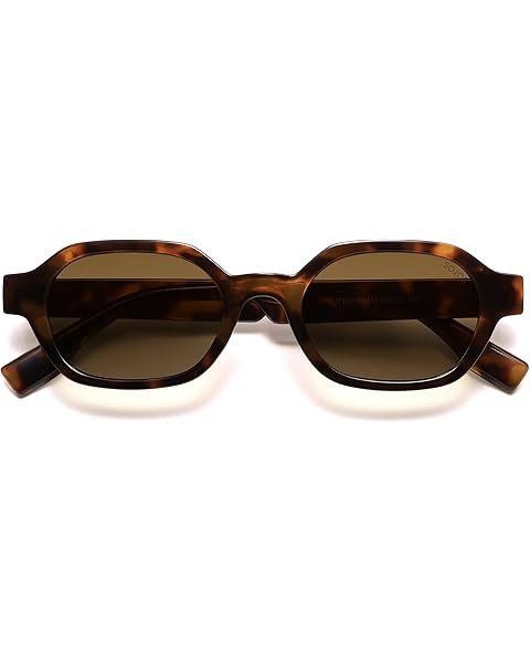 SOJOS Trendy Rectangle Polarized Sunglasses Womens Mens, Small Retro Fashion Thin Slim Square Sun... | Amazon (US)