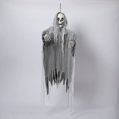 5&#39; Animated Reaper Skeleton with Chains Halloween Decorative Mannequin - Hyde &#38; EEK! Bout... | Target