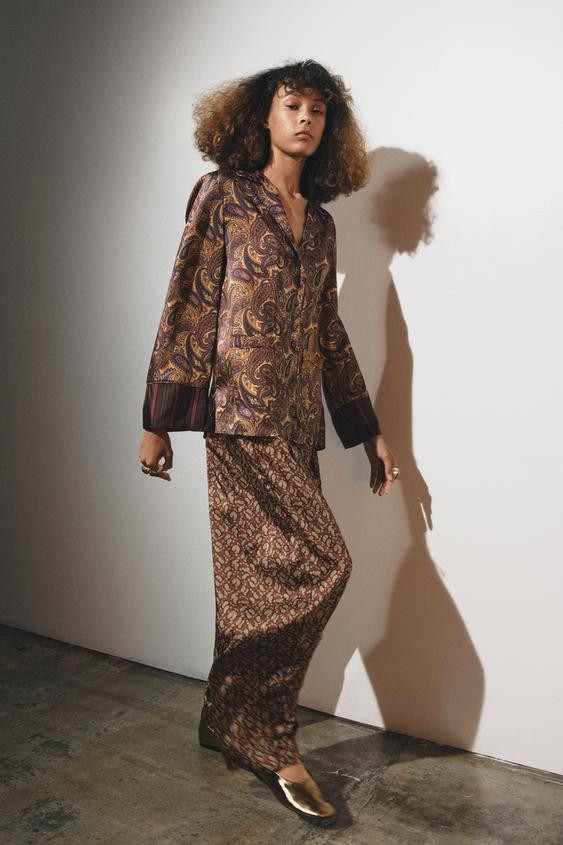 PAISLEY PAJAMA SHIRT ZW COLLECTION | Zara US