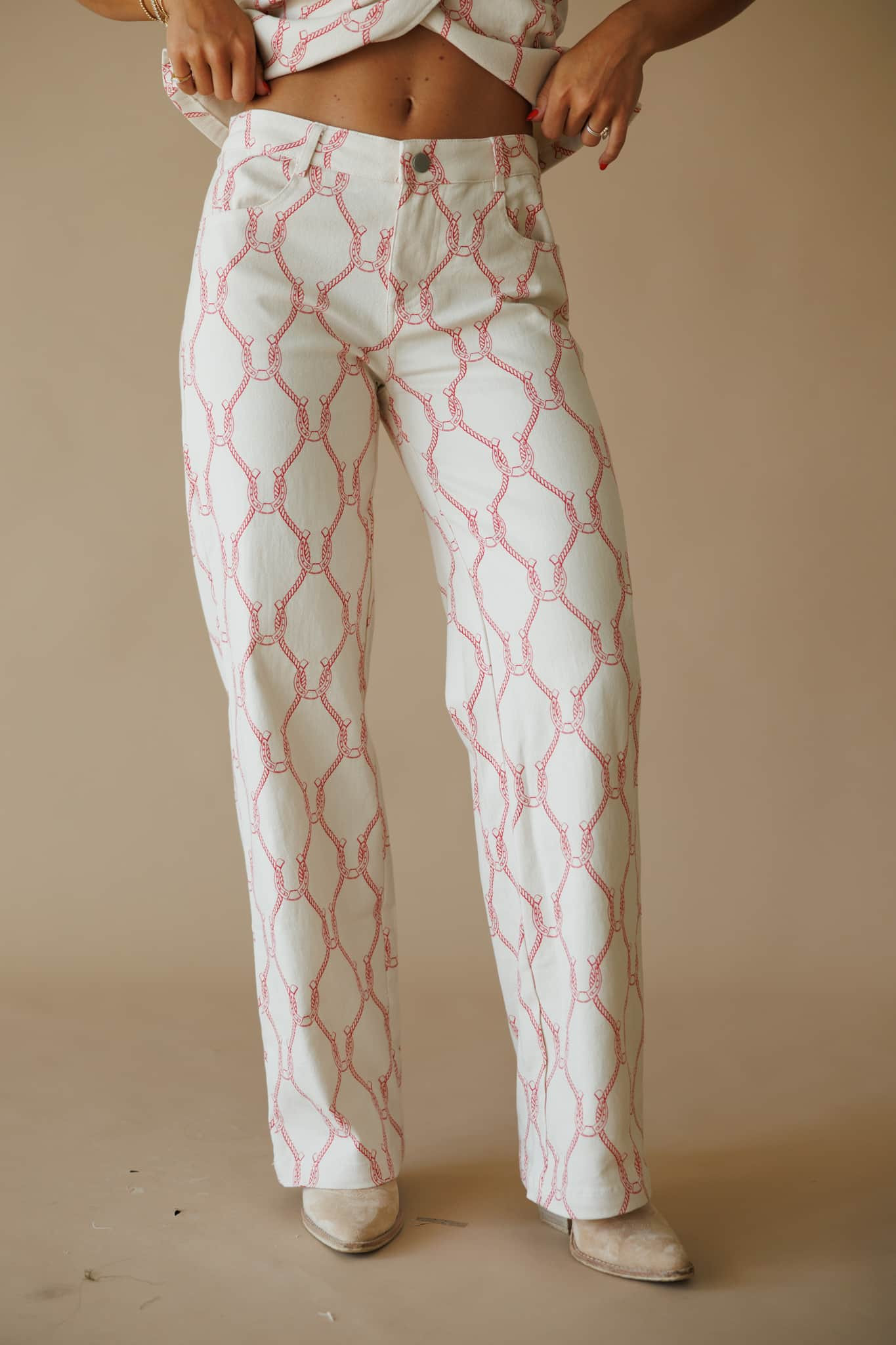Horseshoe Printed Pants | Lane 201 Boutique