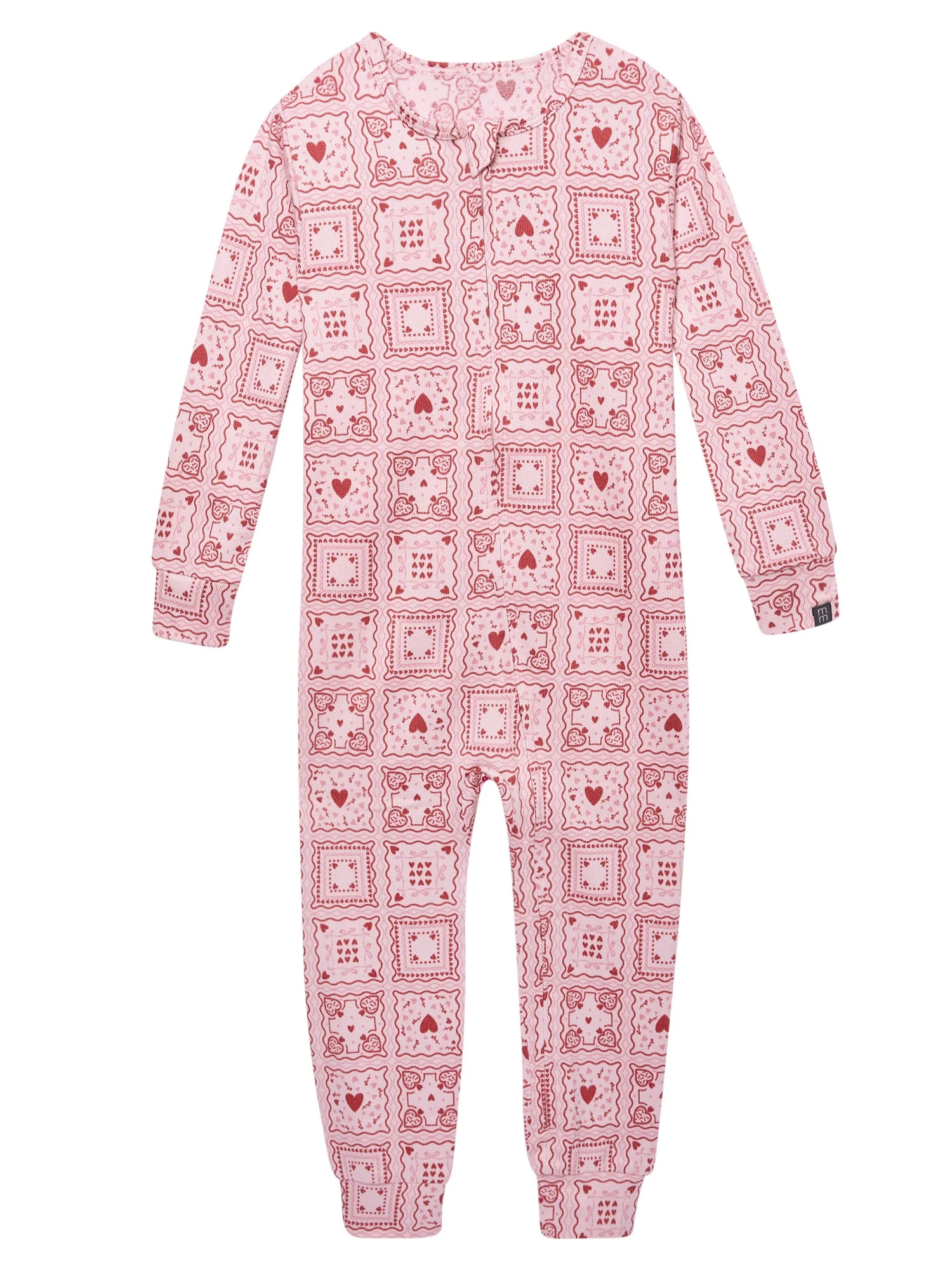 Modern Moments by Gerber Toddler Neutral Valentine´s Day One-Piece Pajama, Sizes 12M-5T | Walmart (US)