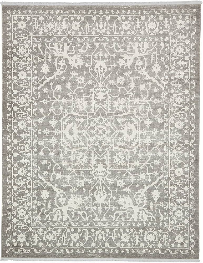 Unique Loom Traditional Classic Intricate Design with Distressed Vintage Detail, Area Rug, 8 ft x... | Amazon (US)