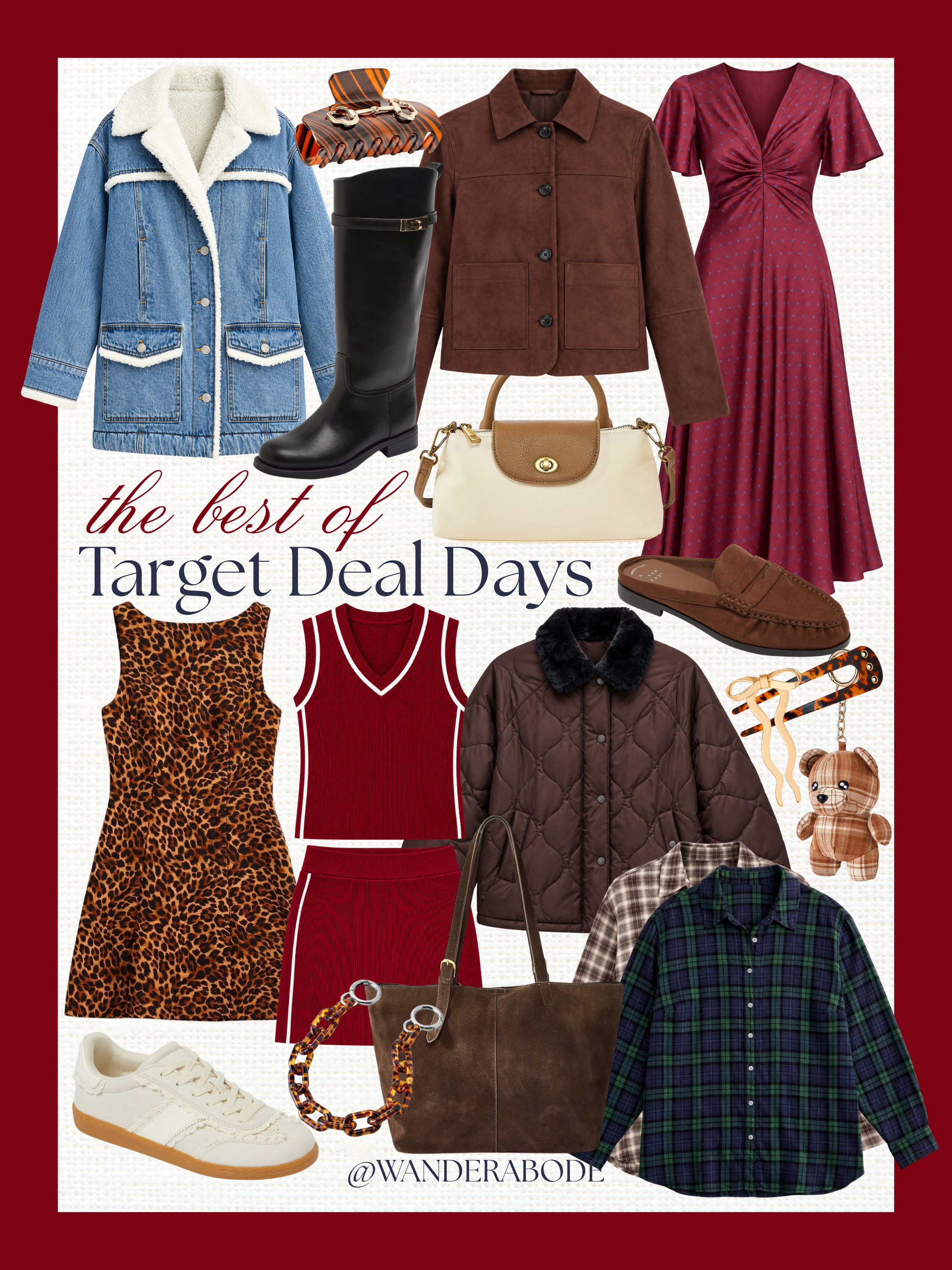 Target Deal Days picks with all the fall charm 🤎 Think rich chocolate browns, classic plaid, a little leopard, and the cutest jackets to pull it all together.

Clothing, handbags, and shoes are 40% off! The quilted jacket, tall boots, and brown tote are at the top of my list. 🍂 Shop my picks below!

#LTKFindsUnder50 #LTKStyleTip 

 #LTKSaleAlert