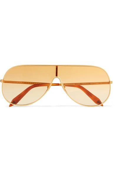 Victoria Beckham - Aviator-style Gold-tone Sunglasses - one size | NET-A-PORTER (UK & EU)