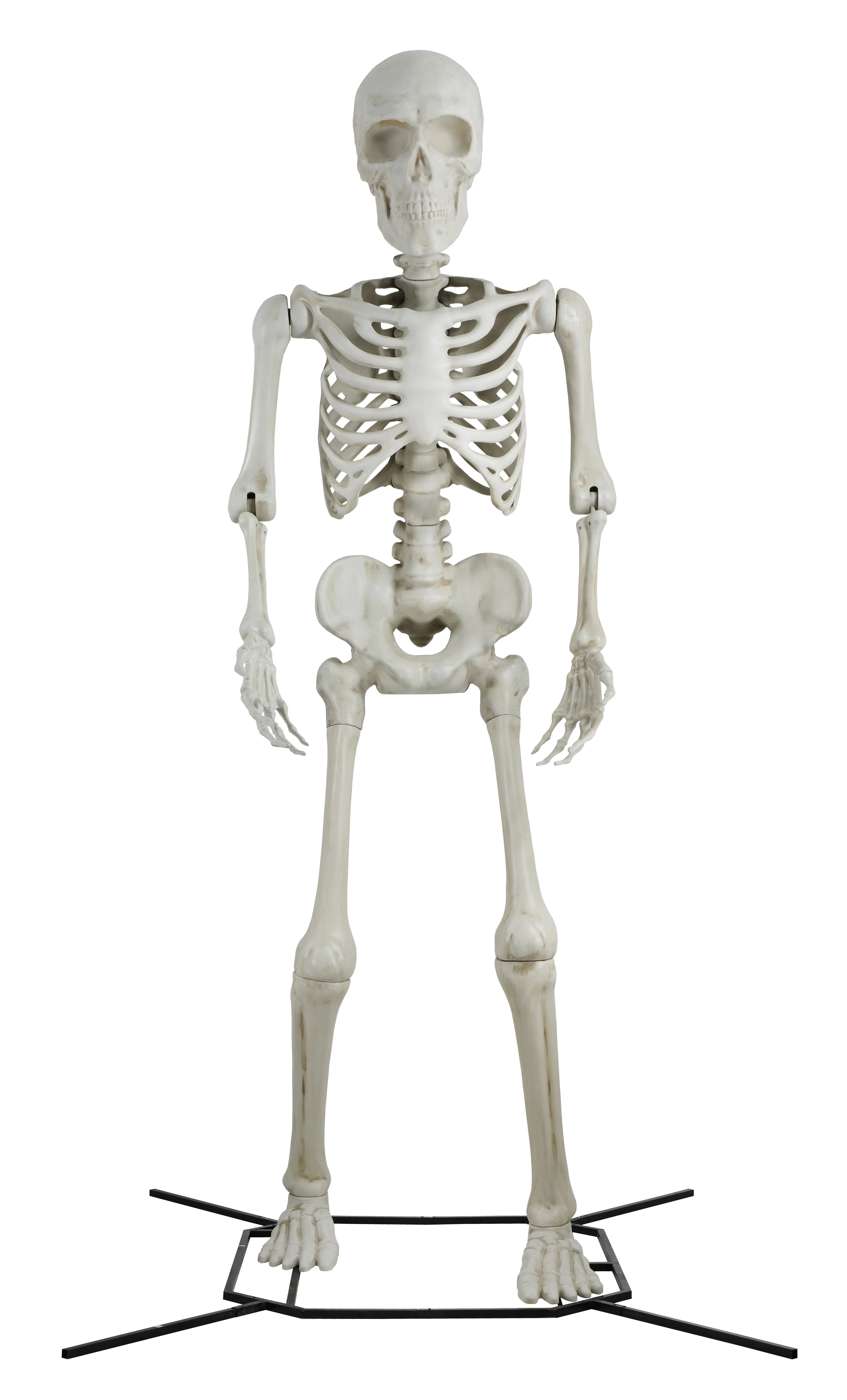 Halloween Giant Poseable 10' Skeleton Decoration by Way To Celebrate - Walmart.com | Walmart (US)