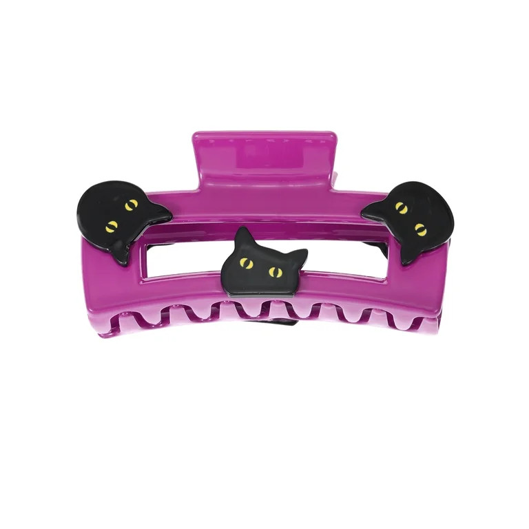Way to Celebrate Halloween Women's Square Cat Claw Clip, Multicolor, 1 Piece | Walmart (US)