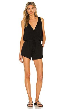 LBLC The Label Lauren Romper in Black from Revolve.com | Revolve Clothing (Global)