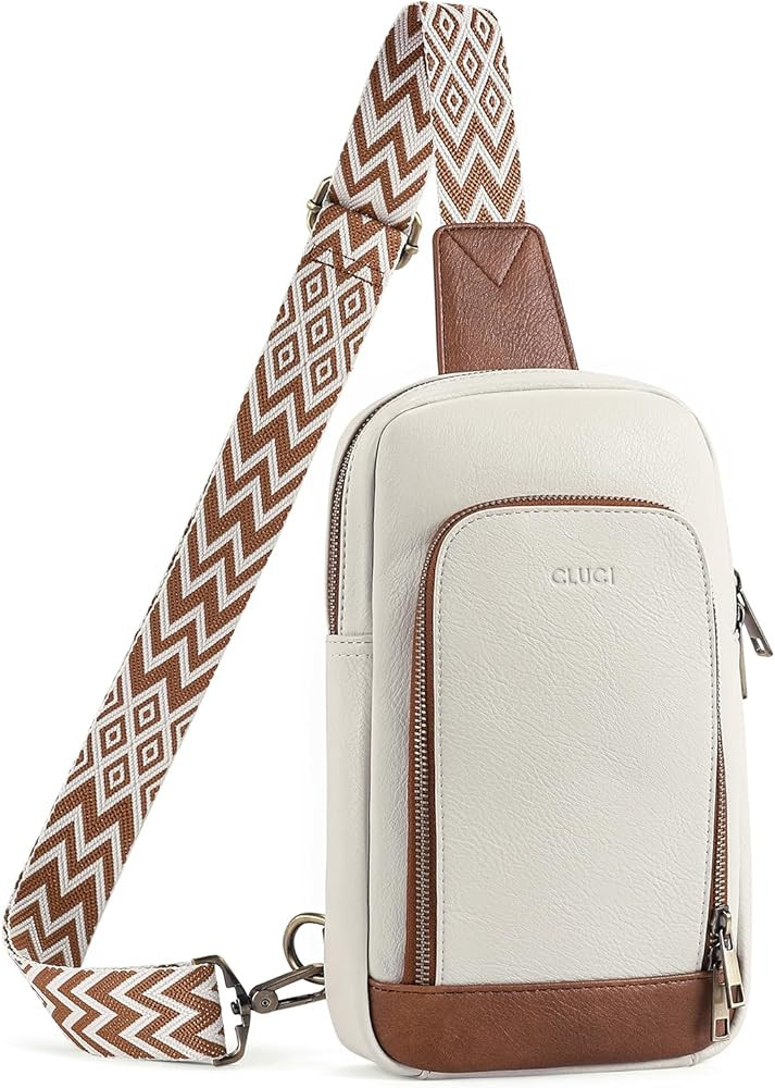 CLUCI Sling Bag for Women Crossbody Purse, Sling Backpack for Men/Women, Leather Crossbody Bags f... | Amazon (US)