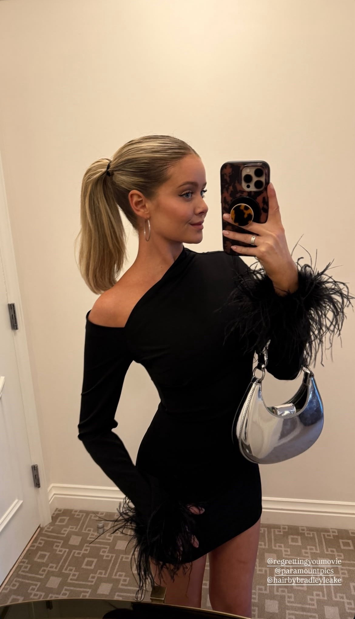 Little black dress with feathers 🪶 🖤

#LTKStyleTip #LTKItBag