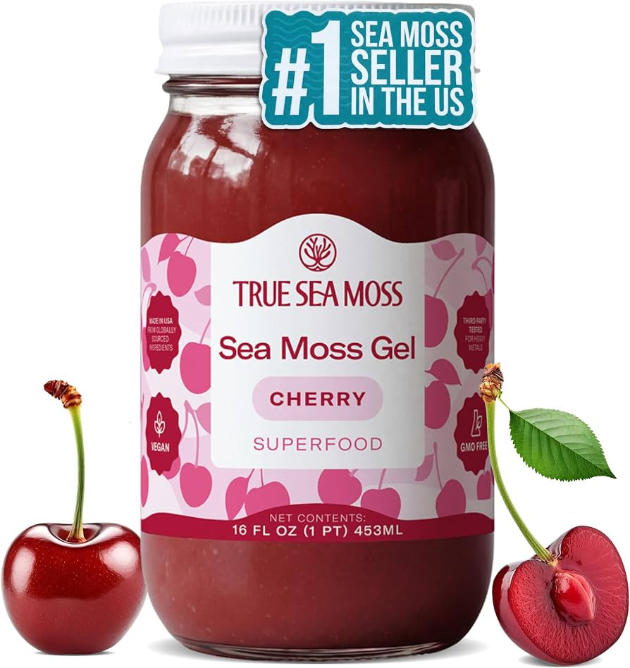 True Sea Moss \u2013 Sea Moss Gel \u2013 Cherry, Pack of 1 (Labels may Vary) | Amazon (US)