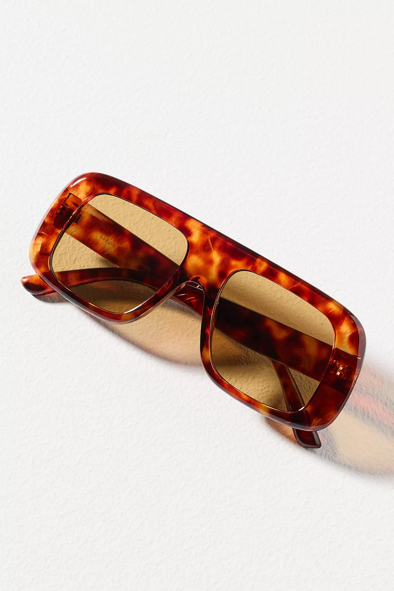 By Anthropologie Chunky Flat-Top Aviator Sunglasses | Anthropologie (US)