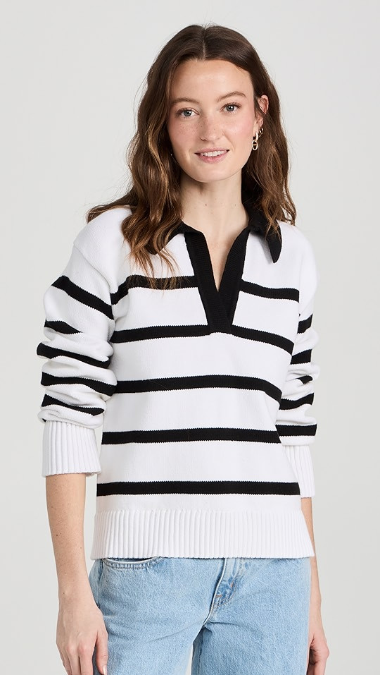 English Factory Striped Collared Sweater | SHOPBOP | Shopbop
