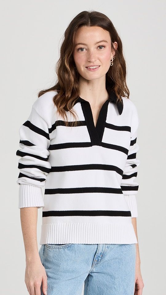English Factory Striped Collared Sweater | SHOPBOP | Shopbop