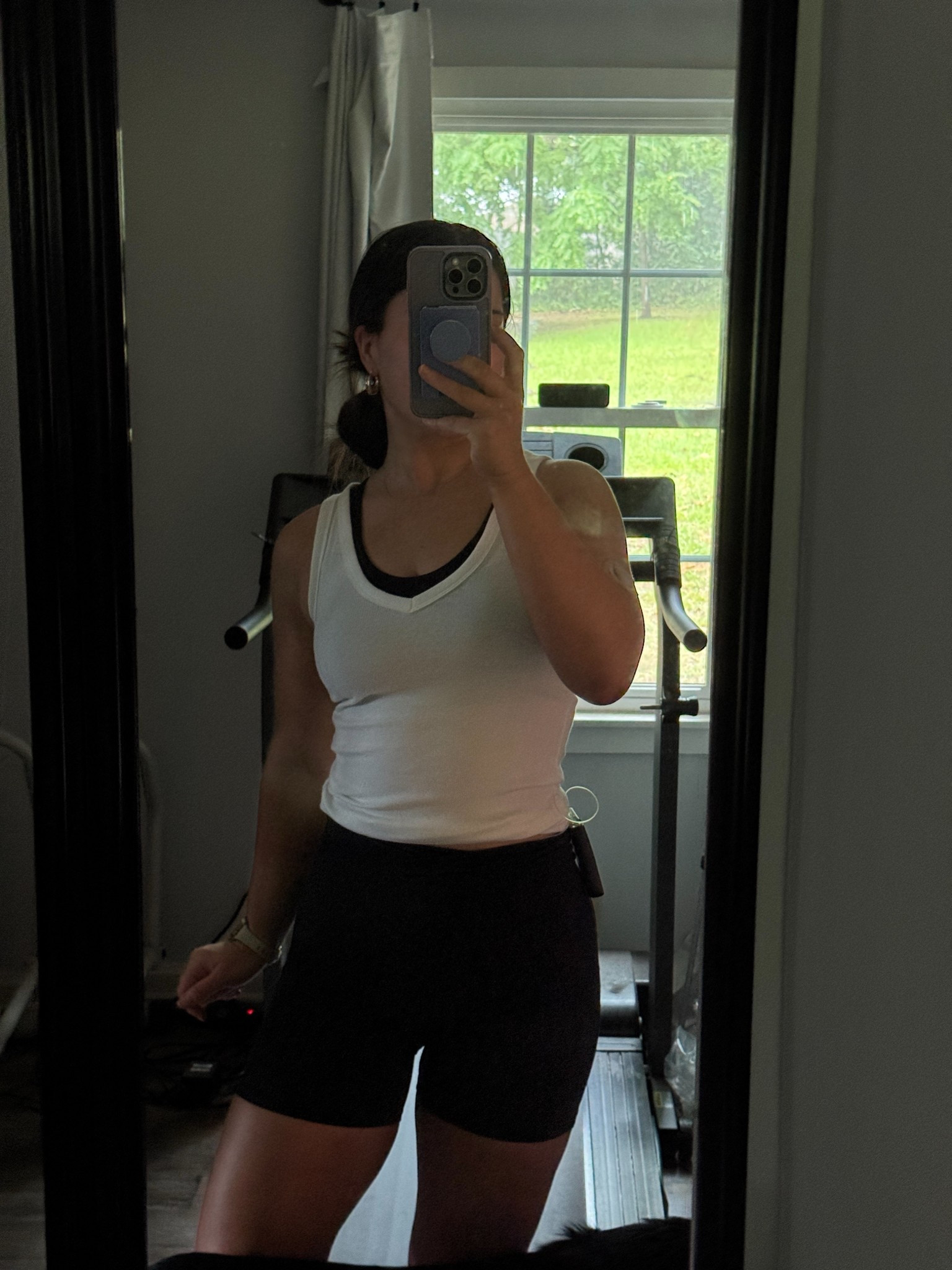 Sheer tank workout leisure outfit 

#LTKActive