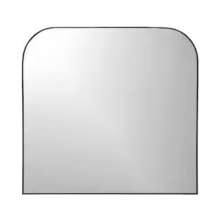 Undbranded Sierra, Modern Matte Black Mantel Wall Mirror 36 in. x 34 in. KM1080-BLACK-3634 - The ... | The Home Depot