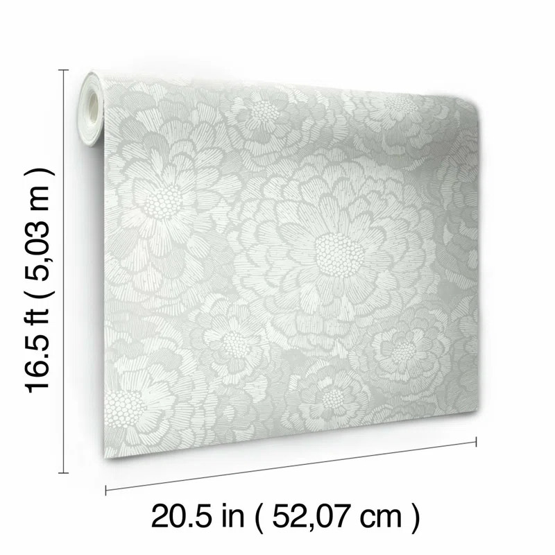 Otavio Peel & Stick Floral Roll | Wayfair North America