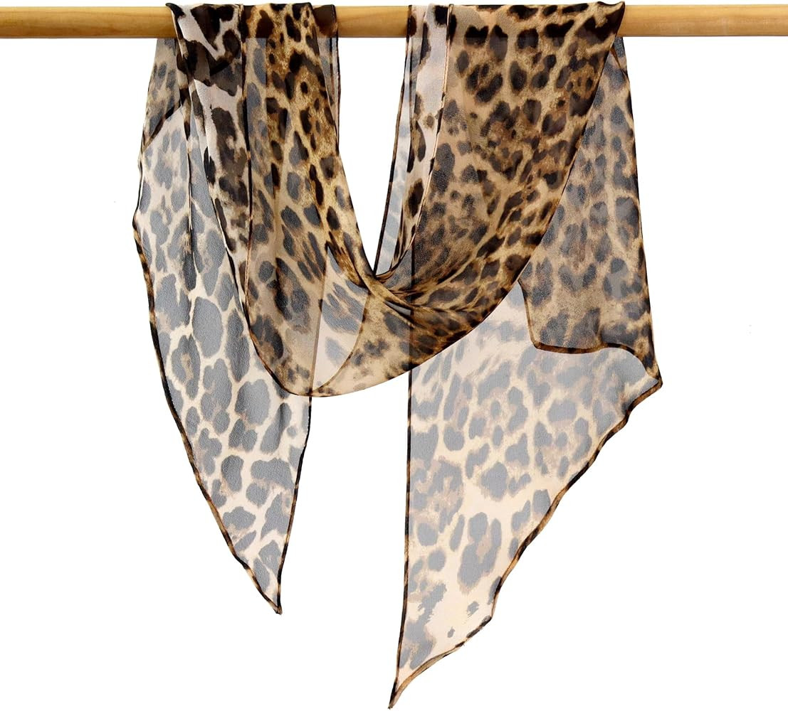 JERLA Women 100% Mulberry silk Scarf Long Large Lightweight Scarves Fashion Women Soft polka dot ... | Amazon (US)