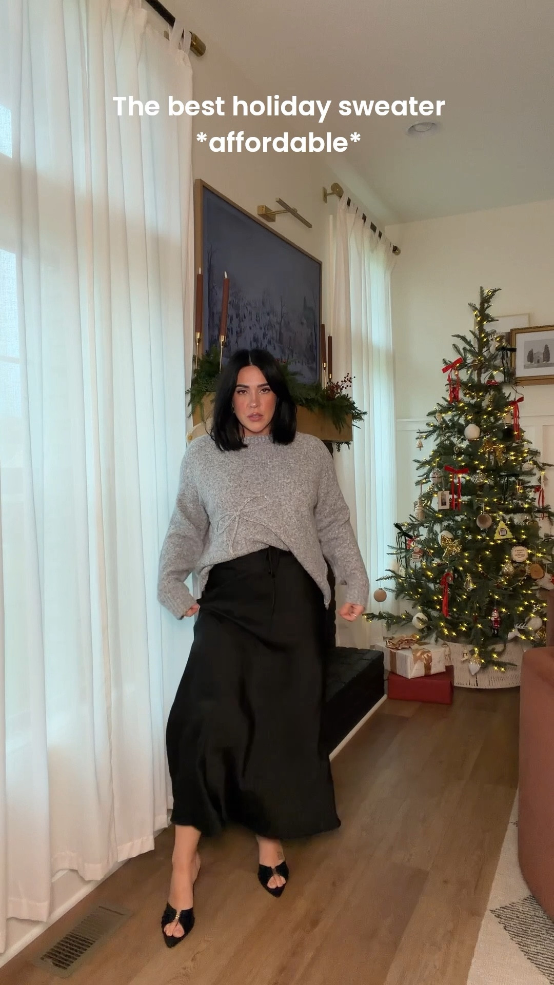 Such a sweet sweater, dress it up or down. Size 1X for me:) skirt is L, jeans are 30. 

Holiday outfit ideas, Walmart fashion, mom style, winter outfit. 

#LTKMidsize #LTKHoliday #LTKSaleAlert