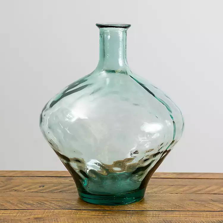 New!Green Glass Squat Vase | Kirkland's Home