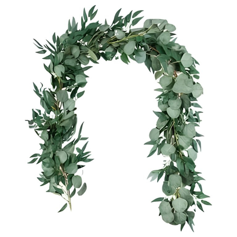 Artificial Eucalyptus Garland Eucalyptus Leaves Vines Grey Green, 6.5FT | Walmart (US)