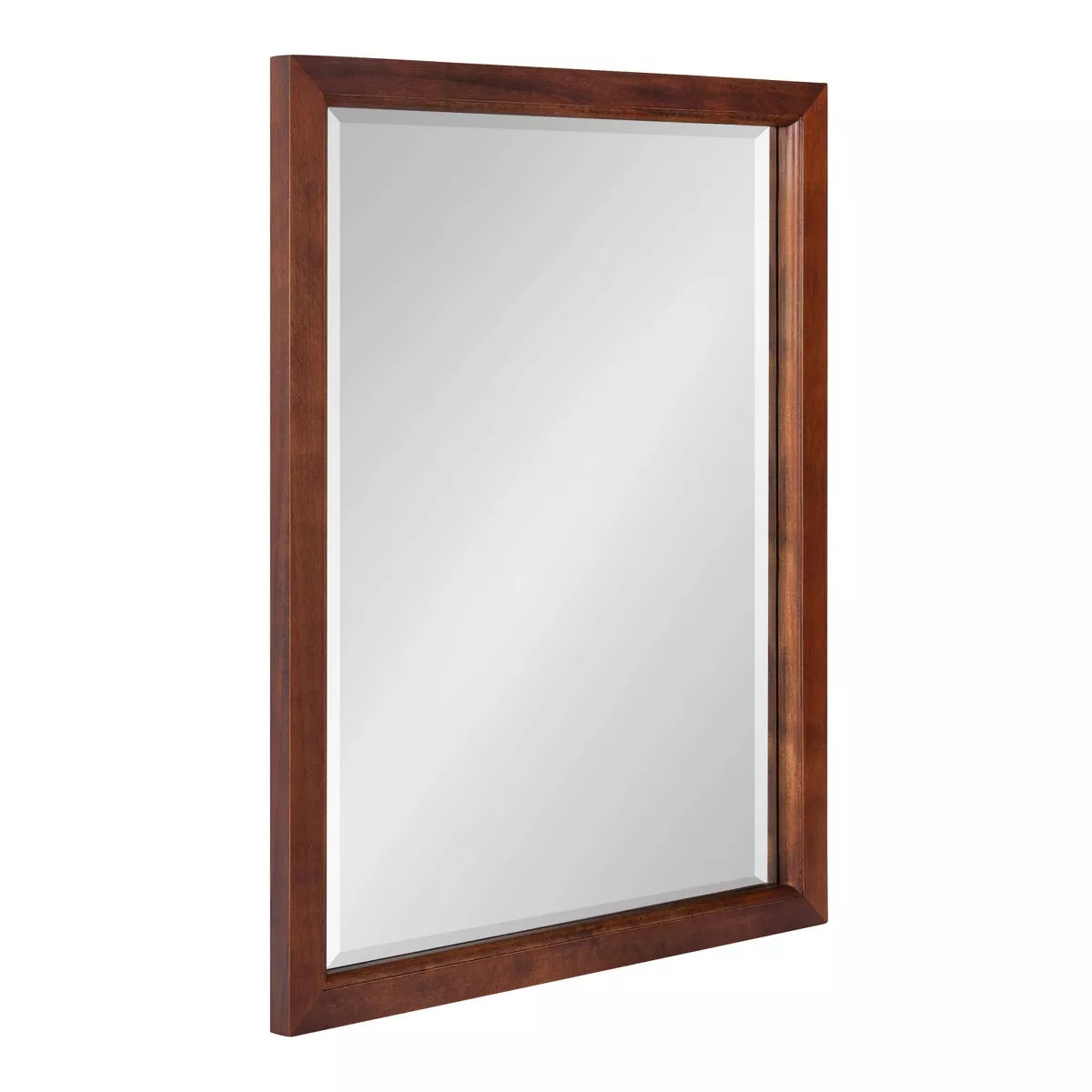 18" x 24" Hogan Wood Framed Decorative Wall Mirror Walnut Brown - Kate & Laurel All Things Decor | Target