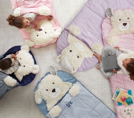 Shaggy Head Puppy Sleeping Bag | Pottery Barn Kids