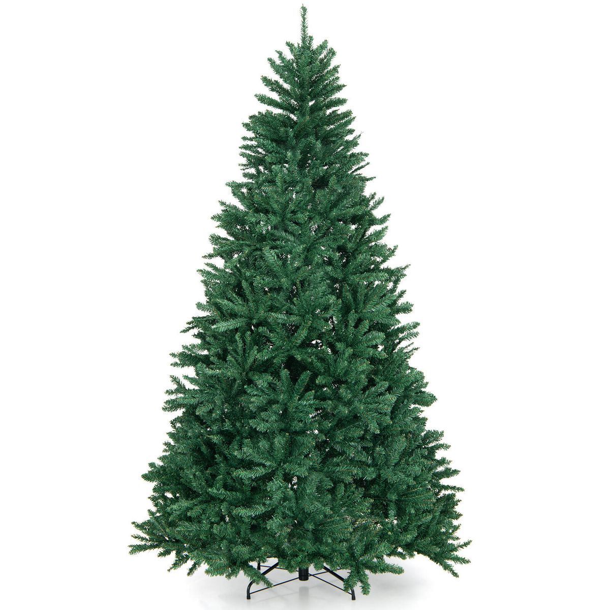 Costway 7.5FT Hinged Christmas Tree Unlit Artificial Xmas Decoration w/ 2254 Branch Tips | Target