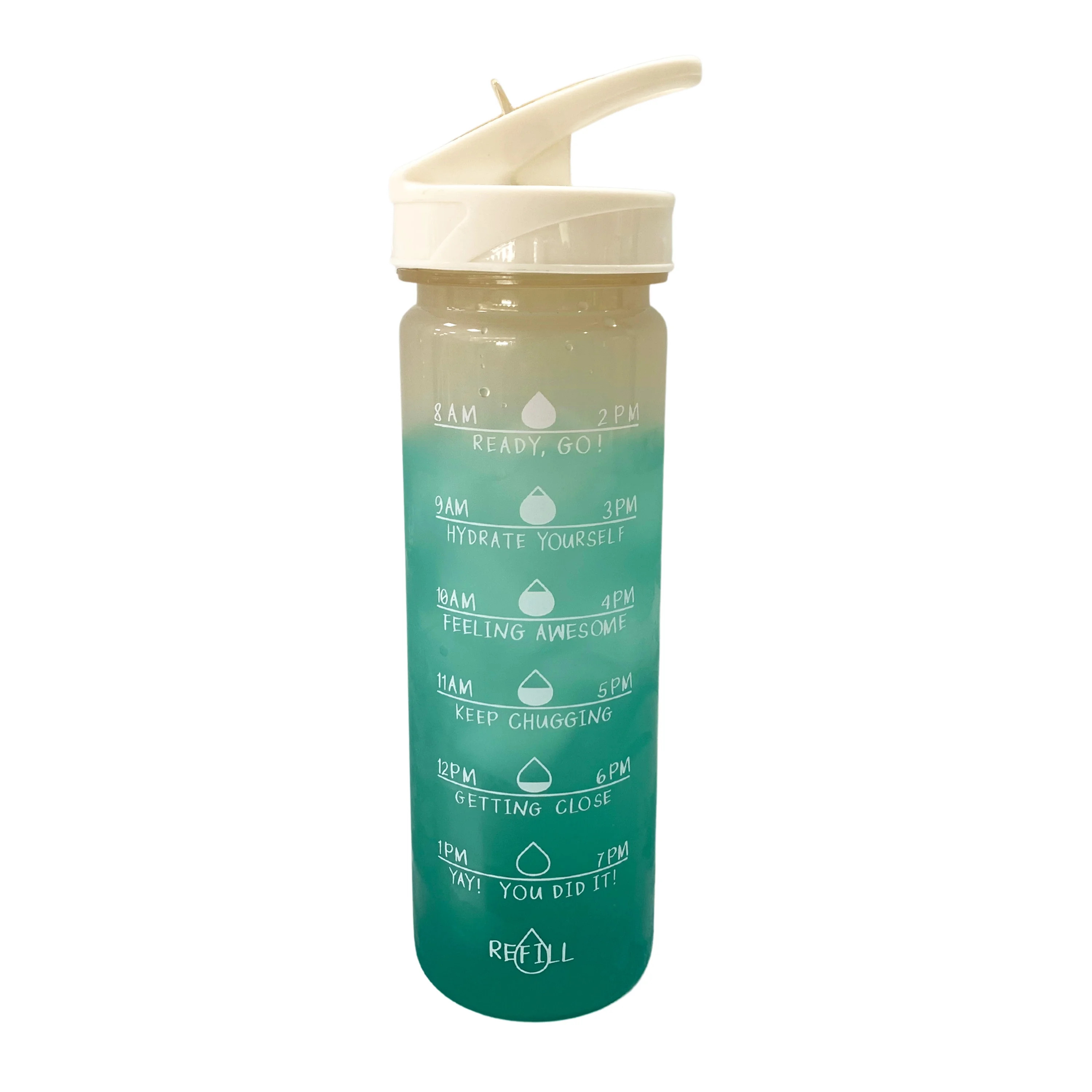 Mainstays 24-Ounce Color Changing Tritan Motivational Hydration Bottle, White - Walmart.com | Walmart (US)