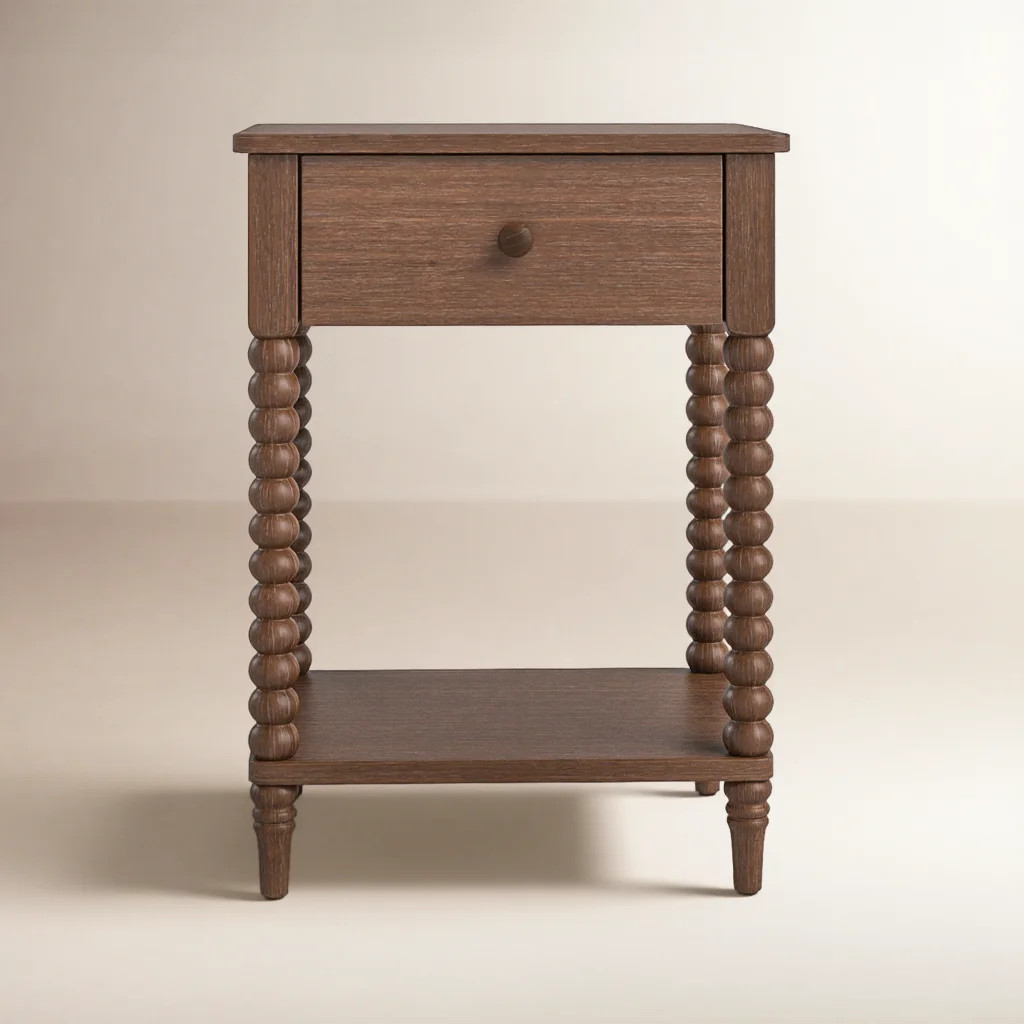 Benbrook 18'' W 1-Drawer Spindle Nightstand | Wayfair North America