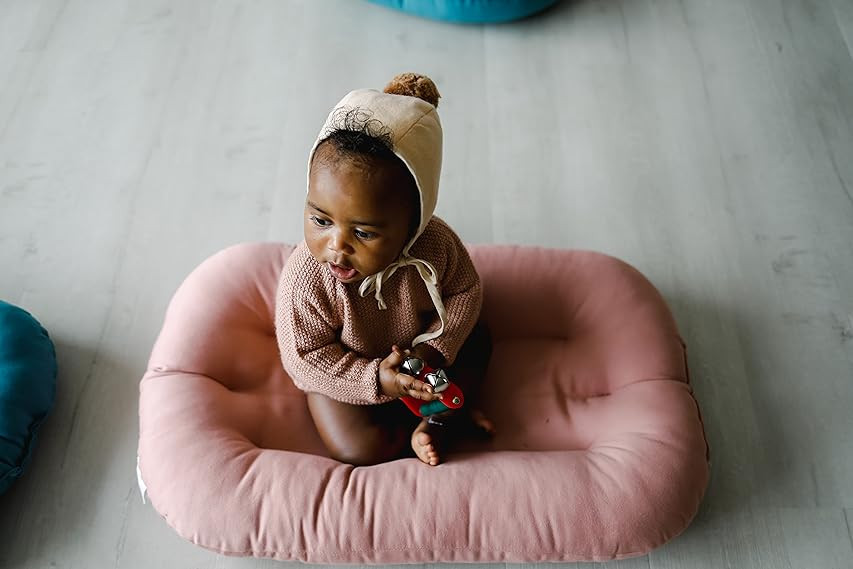 Snuggle Me Organic Bare | Baby Lounger & Infant Floor Seat | Newborn Essentials | Organic Cotton, Fi | Amazon (US)