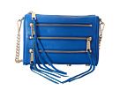 Rebecca Minkoff - Mini 5-Zip Convertible Crossbody (Bright Blue) - Bags and Luggage | Zappos