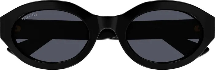 Gucci 53mm Small Oval Sunglasses | Nordstrom | Nordstrom