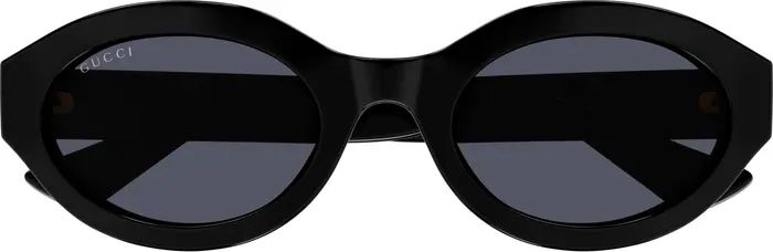 Gucci 53mm Small Oval Sunglasses | Nordstrom | Nordstrom