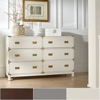 Kedric 6-Drawer Gold Accent Dresser by iNSPIRE Q Bold | Bed Bath & Beyond