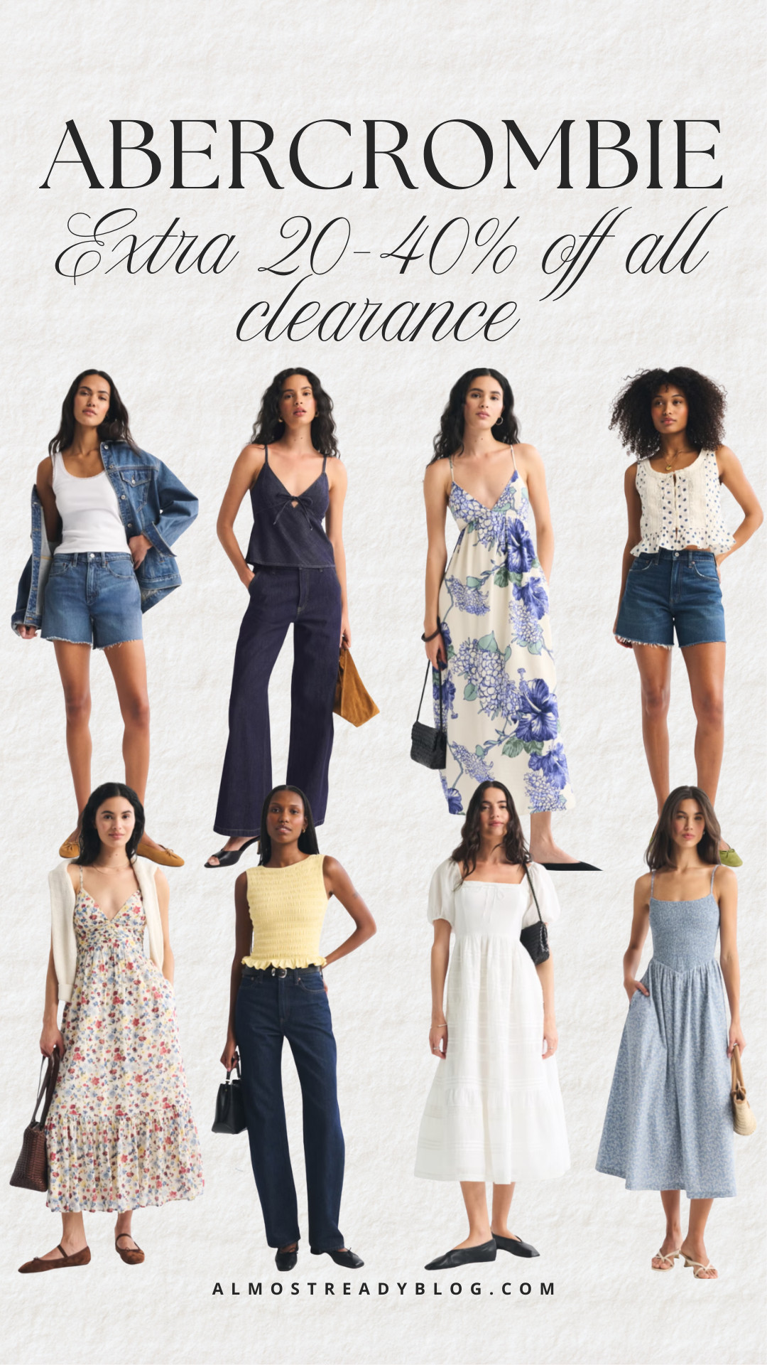Abercrombie Extra 20-40% off all clearance.

summer fashion, summer dresses, vacation style, beach getaway, resort outfit, casual chic, denim shorts, sundress style, weekend outfit, warm weather fashion

#LTKSaleAlert
