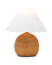 Rattan Lamp With Uno Shade | TJ Maxx