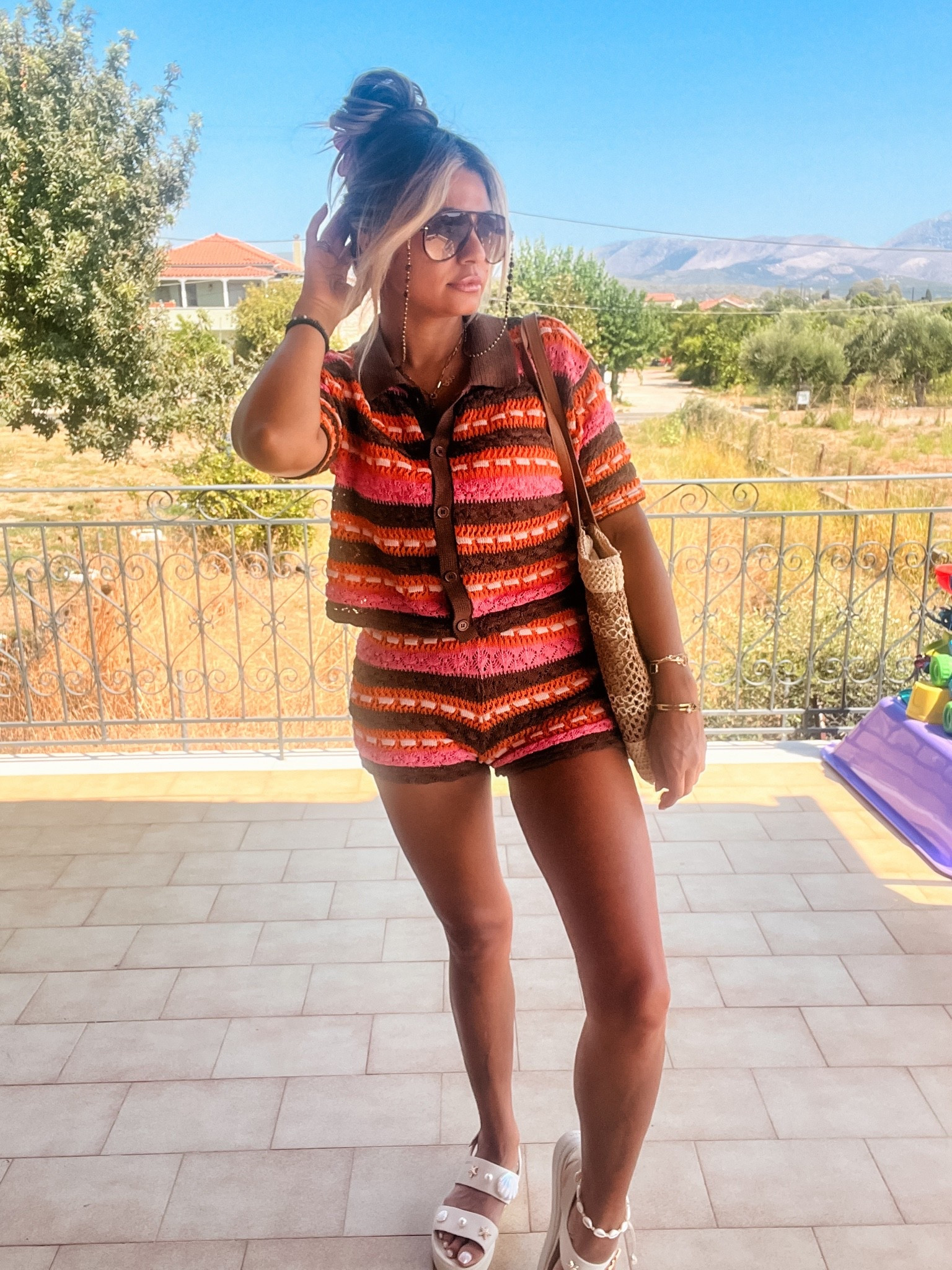 Love this crochet set I wore last year in Greece . The colors are gorgeous and can be worn with a swimsuit or to run errands

#LTKgrwm #LTKootd #LTKmomlife