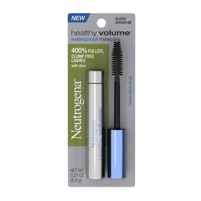 Neutrogena Healthy Volume Waterproof Mascara - 08 Black/Brown - 0.21oz | Target