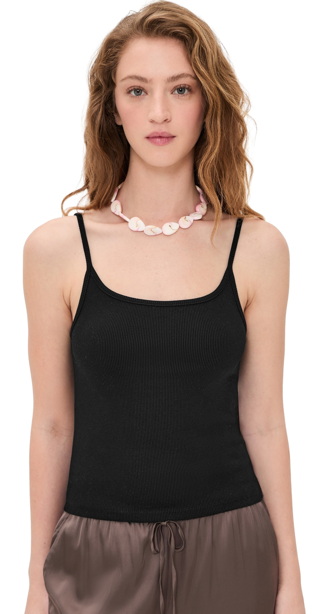 DONNI. The Rib Spaghetti Tank Jet M | Shopbop