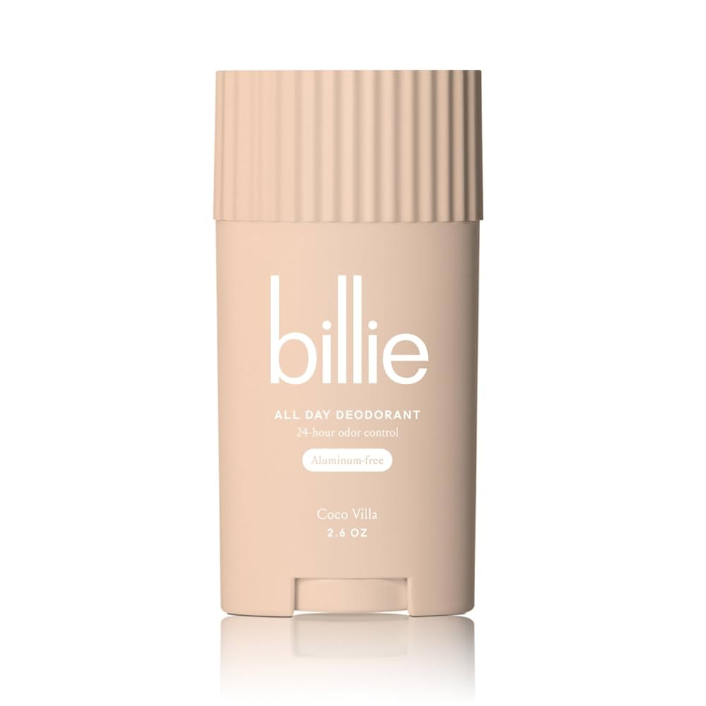 Billie All Day Deodorant, 24-hour Odor Protection, Aluminum-Free, Coco Villa, 2.6oz | Amazon (US)