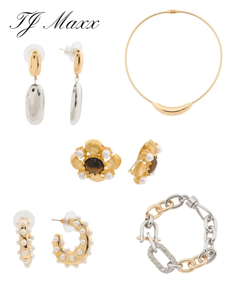 TJ Maxx designer jewelry on sale, gold earrings, silver, bracelet, necklace, holiday, work.

#LTKHoliday #LTKGiftGuide #LTKSaleAlert