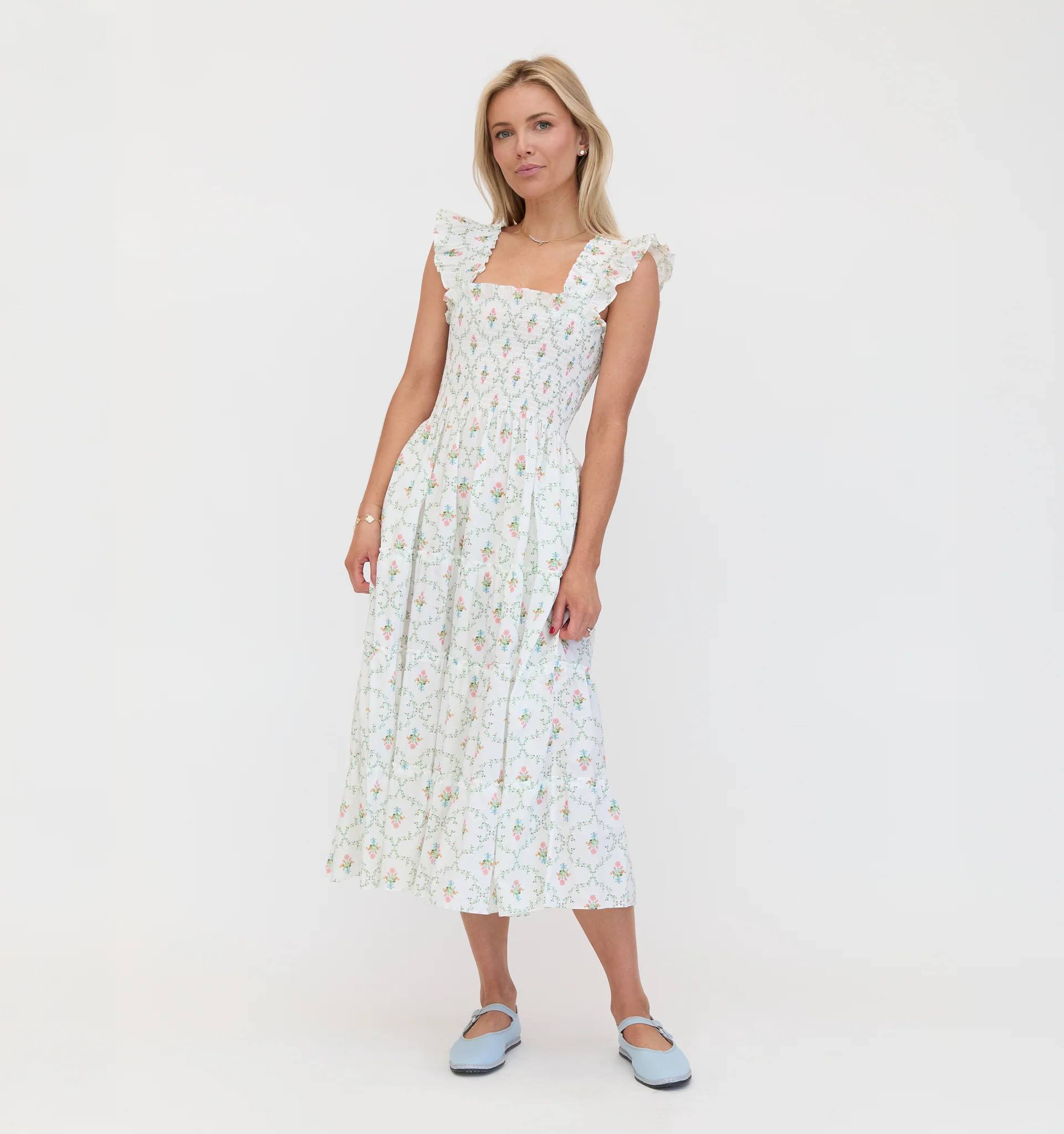The Ellie Nap Dress - Navy Bluebonnet | Hill House Home US