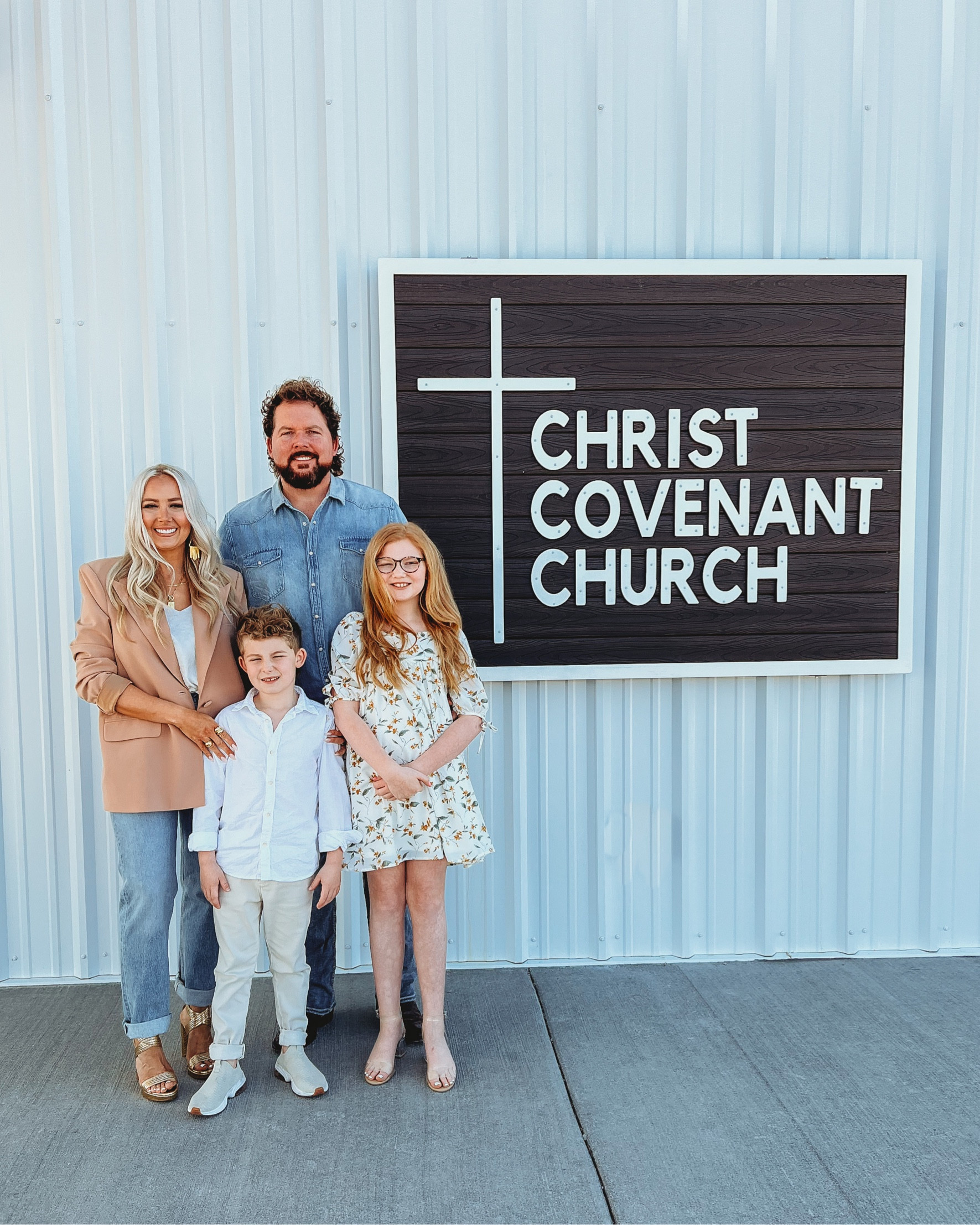 Love my family and our church family!! 

My whole outfit is linked in my bio and my shoes are on SALE in both gold and silver!! 
.
.
.
@liketoknowit #liketoknowit 

#LTKsalealert #LTKFind #LTKfamily