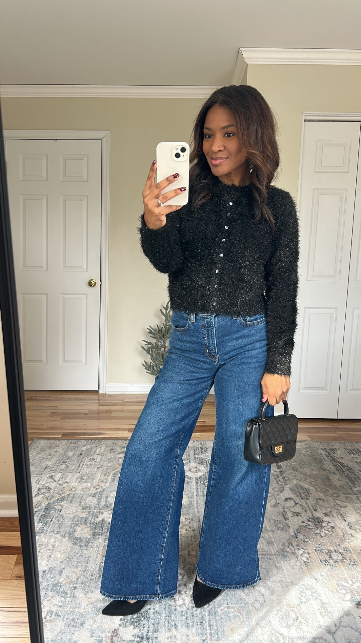 Wearing a small in the cardigan and size 26 regular in the jeans! 

#LTKHoliday #LTKOver40 #LTKFindsUnder50