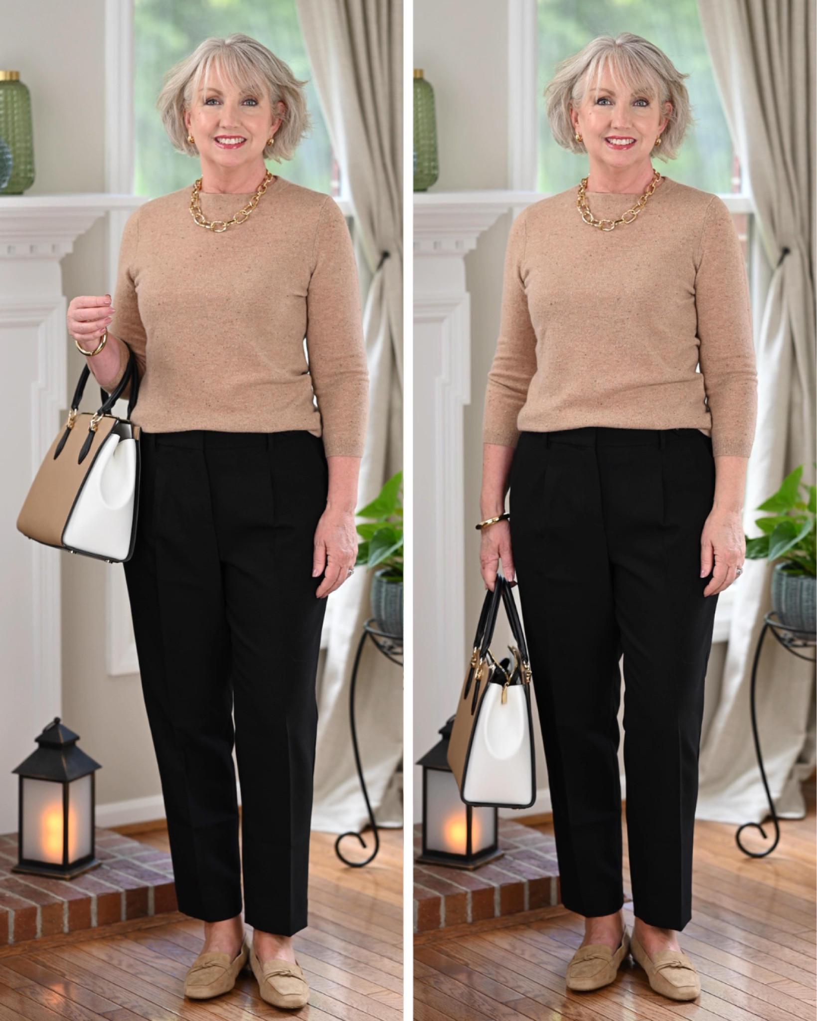 Create so many different looks with this Talbots New Arrival: the Tribeca pants from @Talbotsofficial The perfect fit changes everything! You’ll find other great pant silhouettes at Talbots, too. So find the pair 
that fits you best and create multiple outfits. These Tribeca pants fit true to size and are a nice ankle length. The loafers run a little small. I sized up 1/2 size  

#LTKsalealert #LTKcurves #LTKmidsize