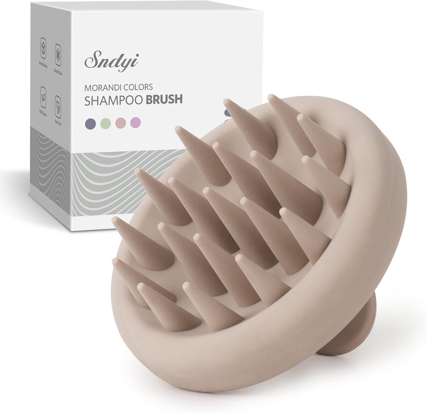 Sndyi Silicone Scalp Massager Shampoo Brush, Hair Scrubber with Soft Silicone Bristles, Scalp Scr... | Amazon (CA)